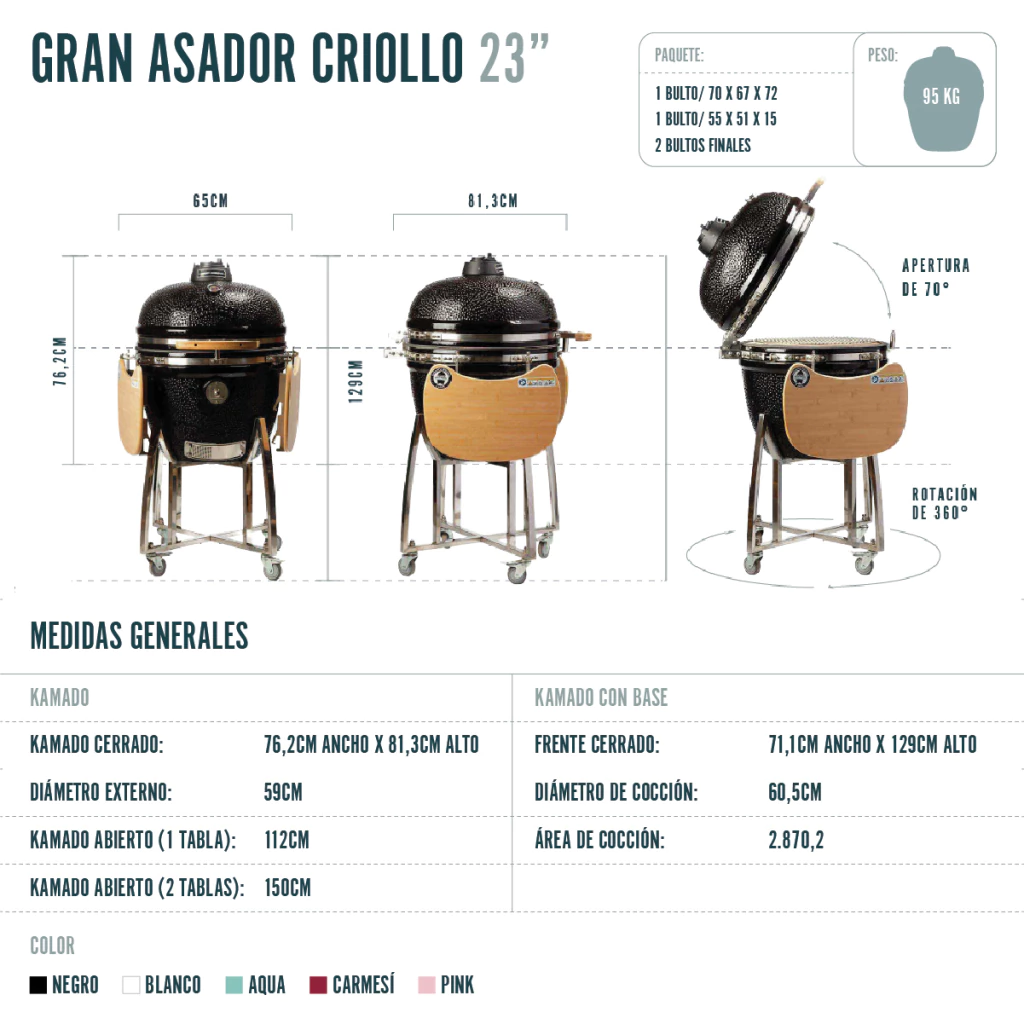 Kamado Gran criollo 2