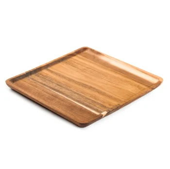 Plato Cuadrado Acacia Select 25cm